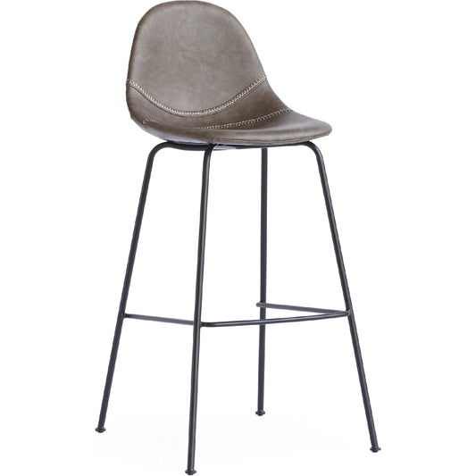 Lana Bar Stool by Zentique. Made from steel, pu leather in a unique style.