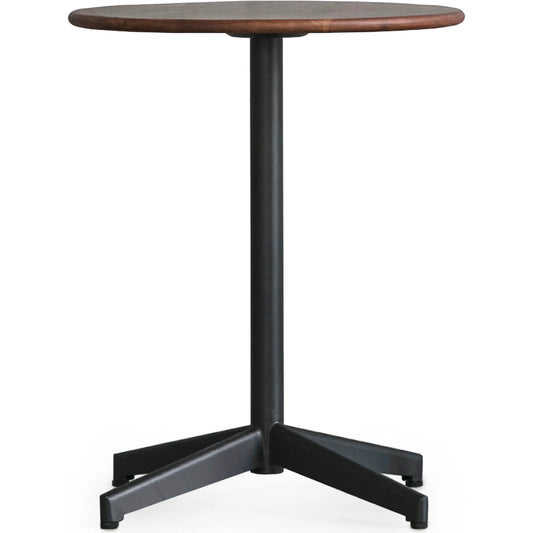 Nico Side Table by Zentique in black steel, ash solid wood. Made from steel, wood in a unique style.