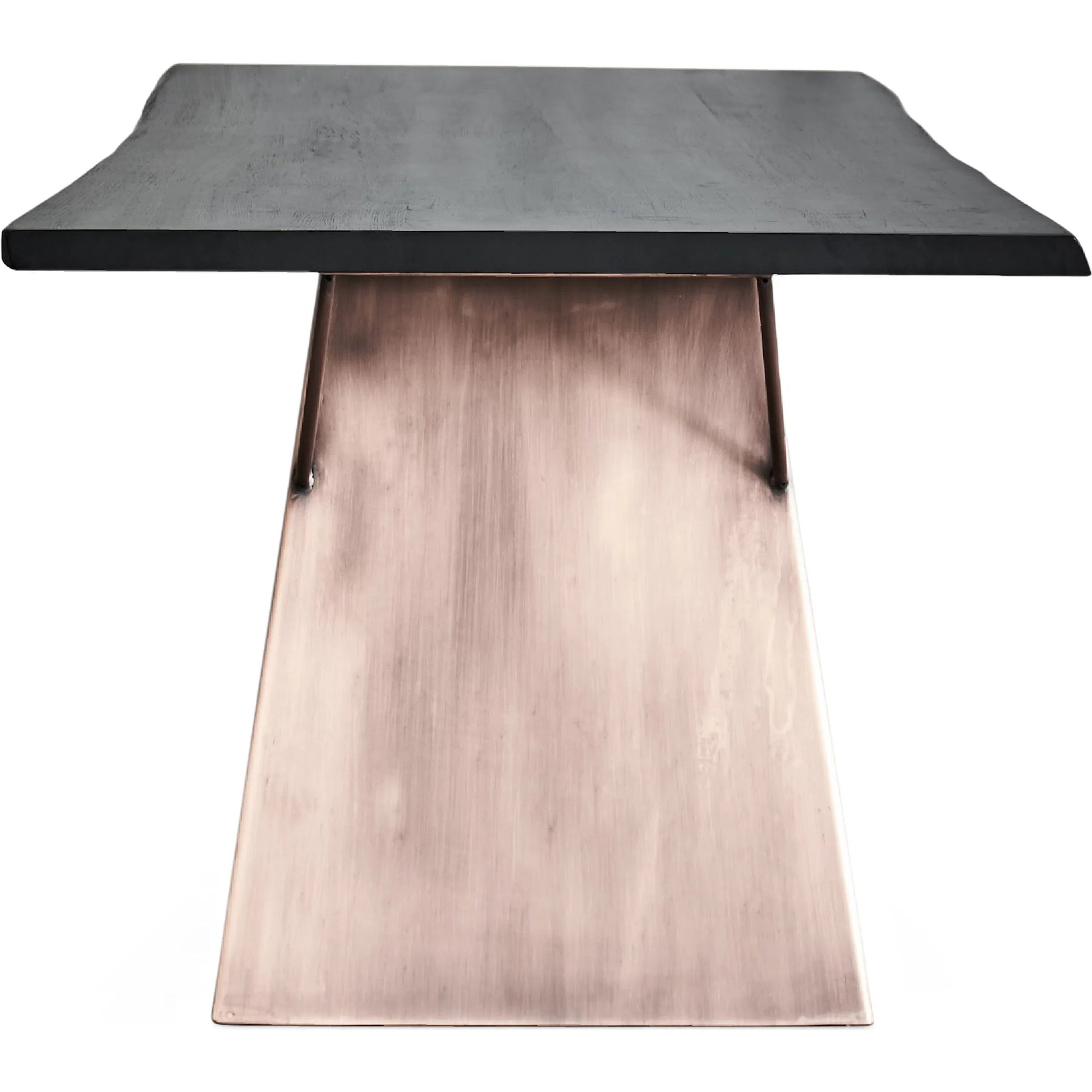 Ross Dining Table by Zentique in black steel, solid wood. Made from steel, solid wood in a modern style.