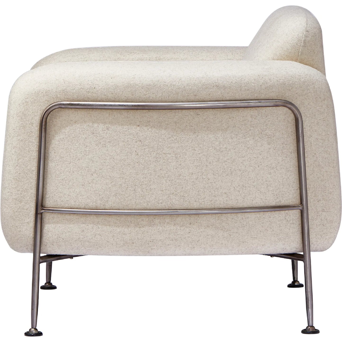 003 SI-2448858 | Additional Silo | Holland Greige Club Chair by Zentique in matte black steel, greige linen. Made from steel, linen in a transitional style.