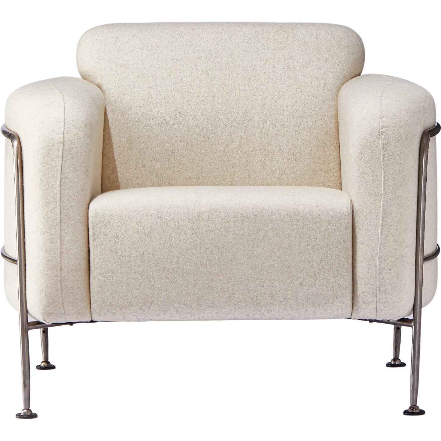002 SI-2448858 | Additional Silo | Holland Greige Club Chair by Zentique in matte black steel, greige linen. Made from steel, linen in a transitional style.