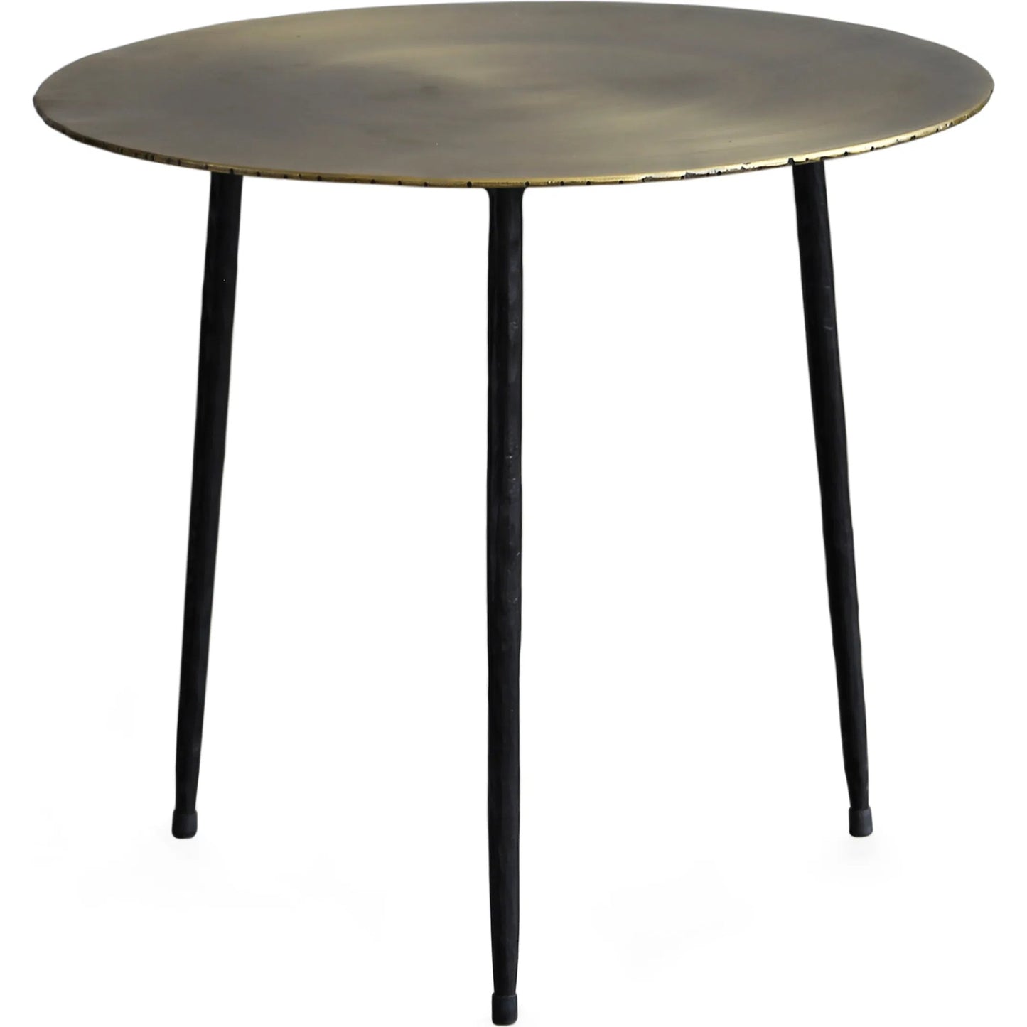 001 SI-2448961 | Primary Silo | Stormy Side Table by Zentique in bronze steel top, forged black steel base. Made from steel in a modern style.