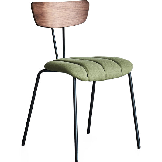 001 SI-2448888 | Primary Silo | Lara Side Chair by Zentique in green. Made from steel, cotton, plywood in a unique style.