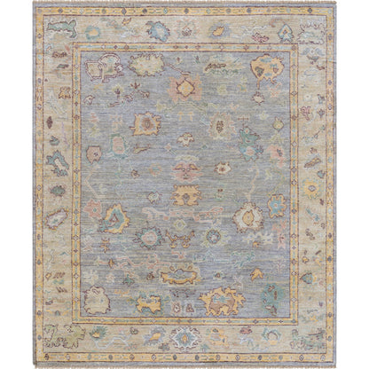 Chennai CHN-2300 Rug by Surya in slate gray, mustard yellow, coral, sky blue, olive green, blush pink, ivory. Made from silk in a unique style.