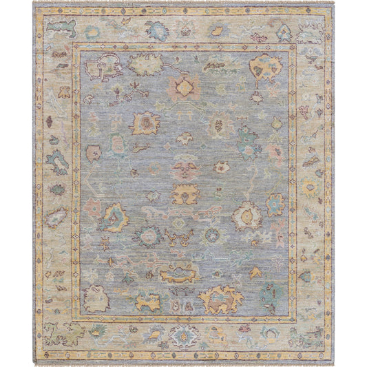 Chennai Rug - 495670 by Surya in ash, light silver, natural. Made from silk in a unique style.