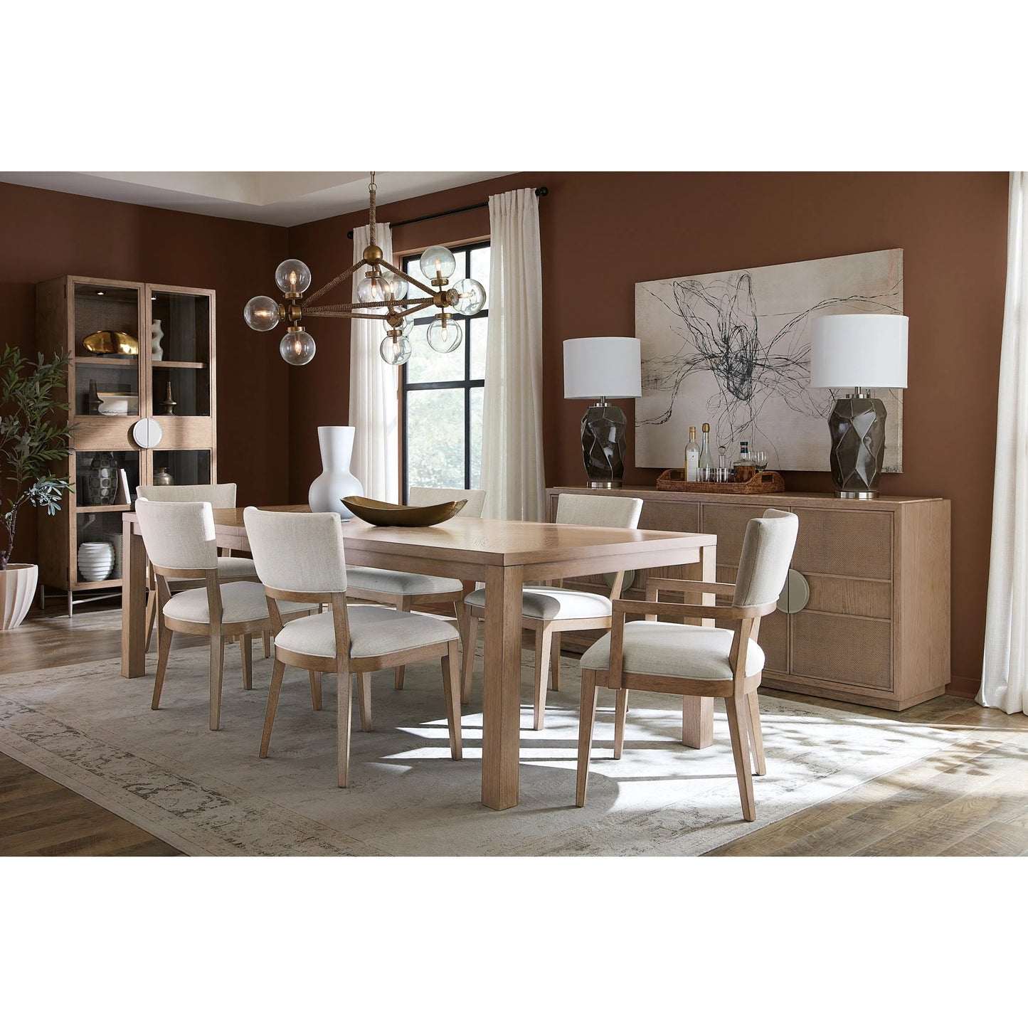 000 SI-2250683 | Lifestyle | Sonnet Upholstered Side Chair by Hooker Furniture in beige and wren. Made from 92% polyester, 8% linen in a transitional style.