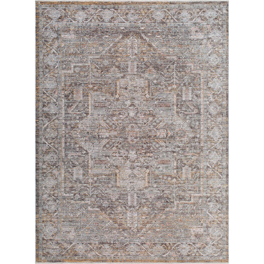 Chapel Hill CHP-2301 Rug by Livabliss in black, gray, medium brown, ivory, taupe. Made from polyester in a unique style.