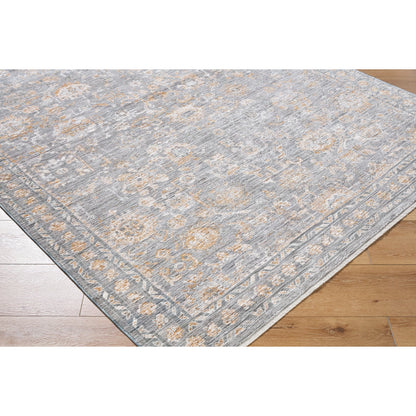 Chapel Hill CHP-2302 Rug by Livabliss in gray, ivory, dusty sage, medium brown, taupe. Made from polyester in a unique style.