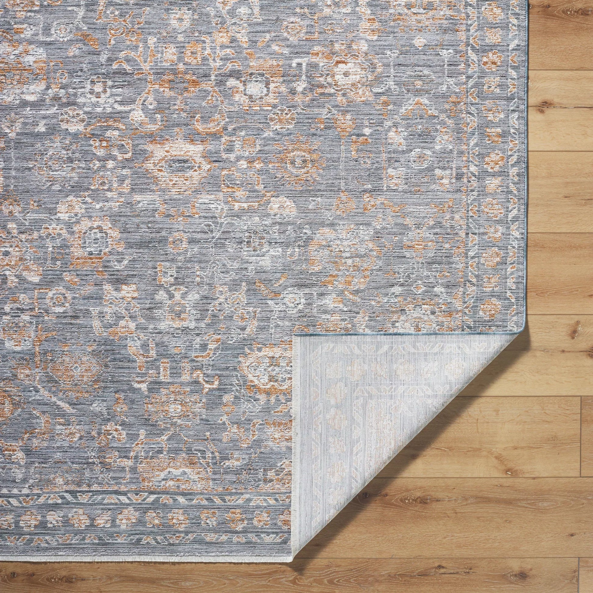 Chapel Hill CHP-2302 Rug by Livabliss in gray, ivory, dusty sage, medium brown, taupe. Made from polyester in a unique style.