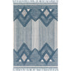 Blue, Light Beige, Medium Gray, Ivory / 2' x 3'