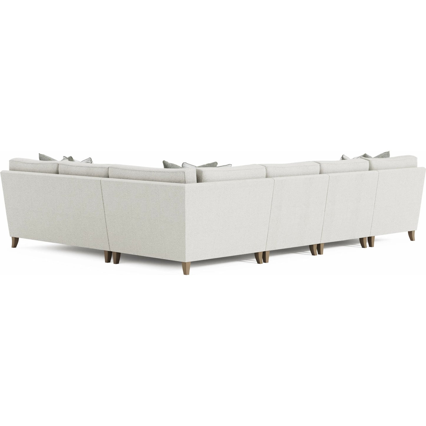 003 SI-2534141 | Additional Silo | Mila 5-PIECE Left Facing Fabric Sectional by Bernhardt in white. Made from fabric in a unique style.
