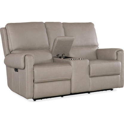 Somers Power Console Loveseat by Hooker Furniture. Made from unique in a transitional style.