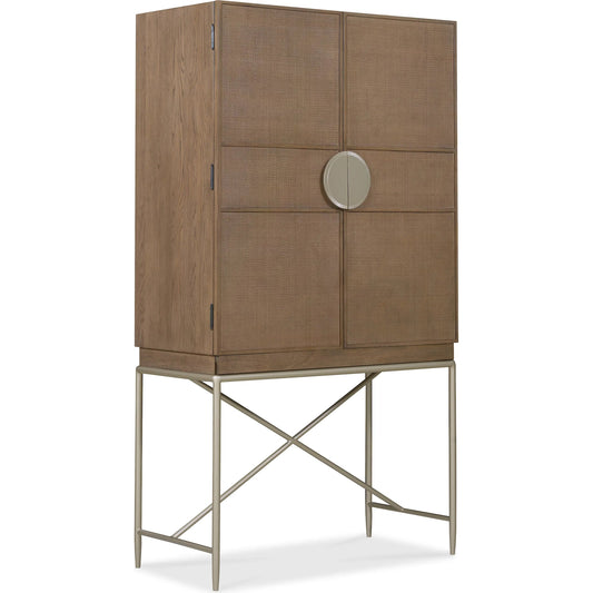 Sonnet Hub by Hooker Furniture in medium wood and wren. Made from unique in a unique style.
