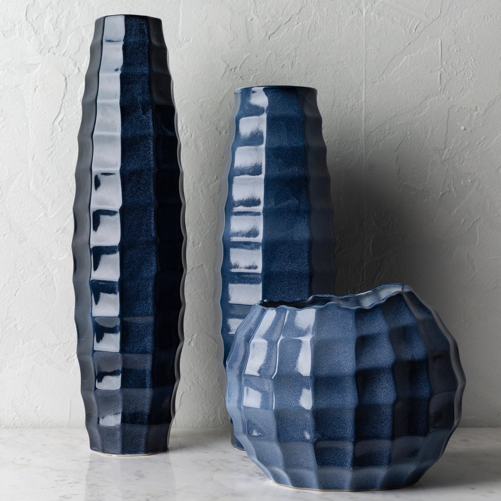Cirio - 24675 (Set of 3) by Surya in glazed. Made from ceramic in a coastal style.