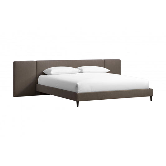 Zest Upholstered Bed with Wings by Zest. Made from rubberwood, fabric in a modern style.