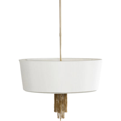 Cimarron Pendant - 24495 by Surya in white, translucent, gold, metallic nickel, orange and gold. Made from fixture: glass, metal in a modern style.