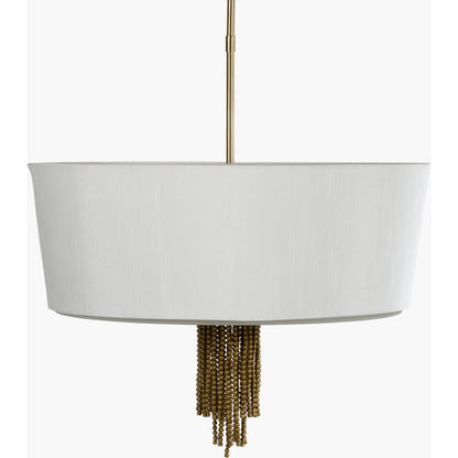 Cimarron Pendant - 24495 by Surya in white, translucent, gold, metallic nickel, orange and gold. Made from fixture: glass, metal in a modern style.