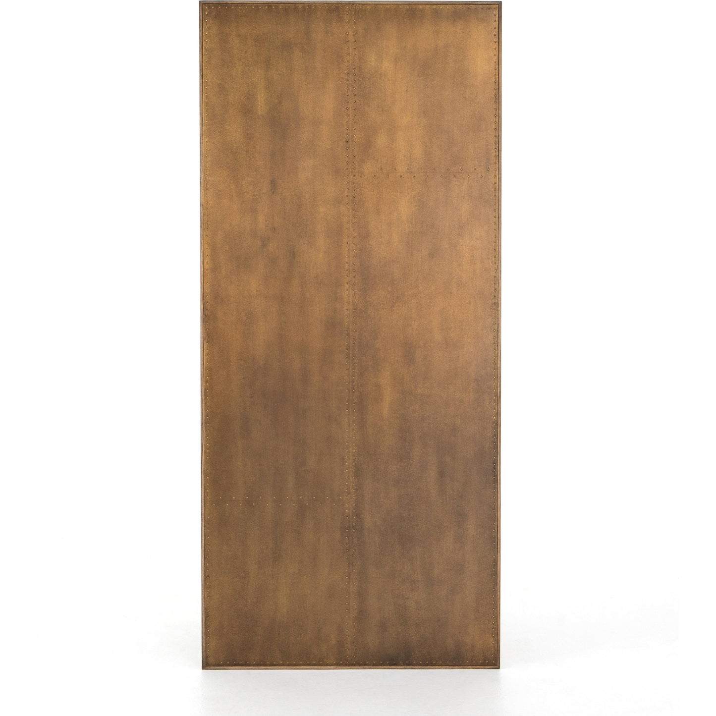 031 S-258375 | Additional Silo | Spider Dining Table by Four Hands in light rustic black, bright brass clad, sandy oak. Made from brass, iron, solid oak in a cottage & farmhouse style.