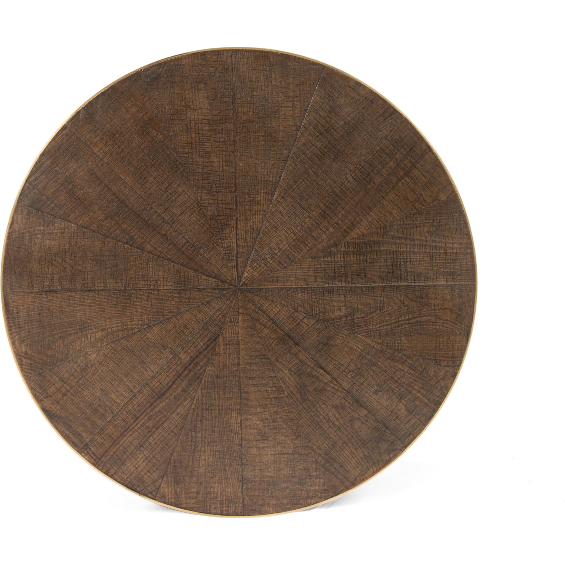 Perry Coffee Table by Four Hands in ebony, light ebony and bright brass clad, ebony, light ebony. Made from solid oak, brass in a cottage & farmhouse style.