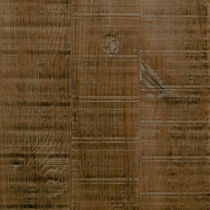 Evans Round Dining Table by Four Hands in reclaimed burnt oak, vessel grey, polished brass. Made from solid reclaimed oak, iron, stainless steel in a modern style.