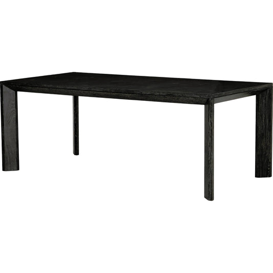 Conner Dining Table by Four Hands in washed black, bluestone. Made from bluestone, solid oak in a modern style.