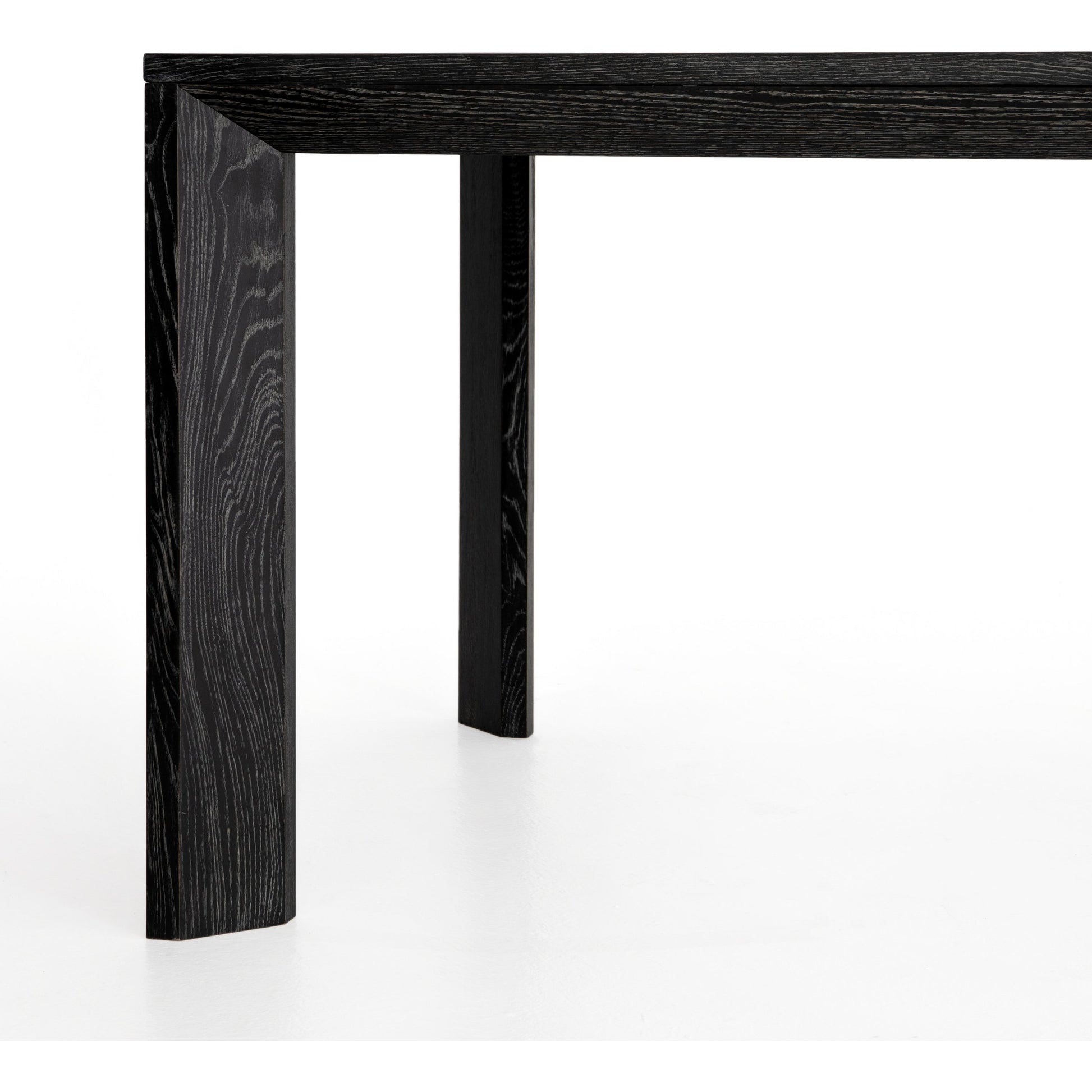 Conner Dining Table by Four Hands in washed black, bluestone. Made from bluestone, solid oak in a modern style.