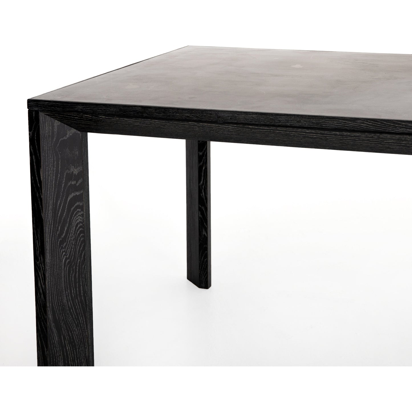 010 SI-1714892 | Additional Silo | Conner Dining Table by Four Hands in washed black, bluestone. Made from bluestone, solid oak in a modern style.
