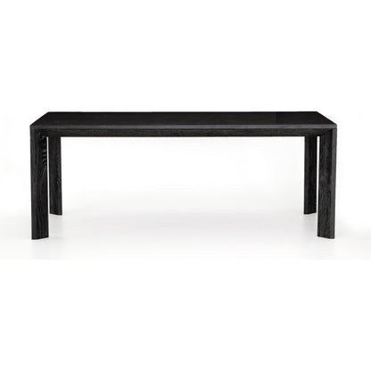 Conner Dining Table by Four Hands in washed black, bluestone. Made from bluestone, solid oak in a modern style.