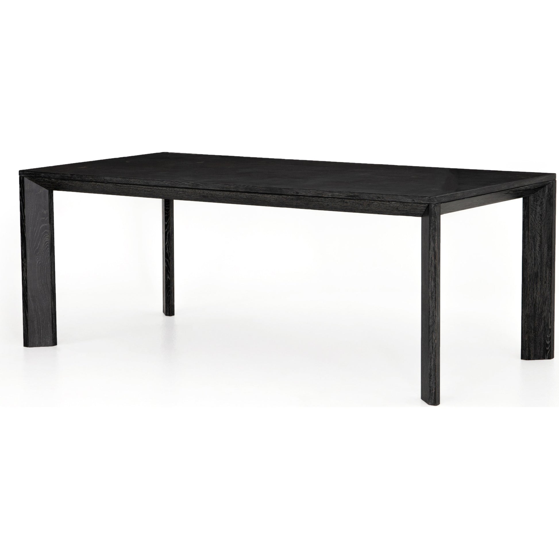 Conner Dining Table by Four Hands in washed black, bluestone. Made from bluestone, solid oak in a modern style.