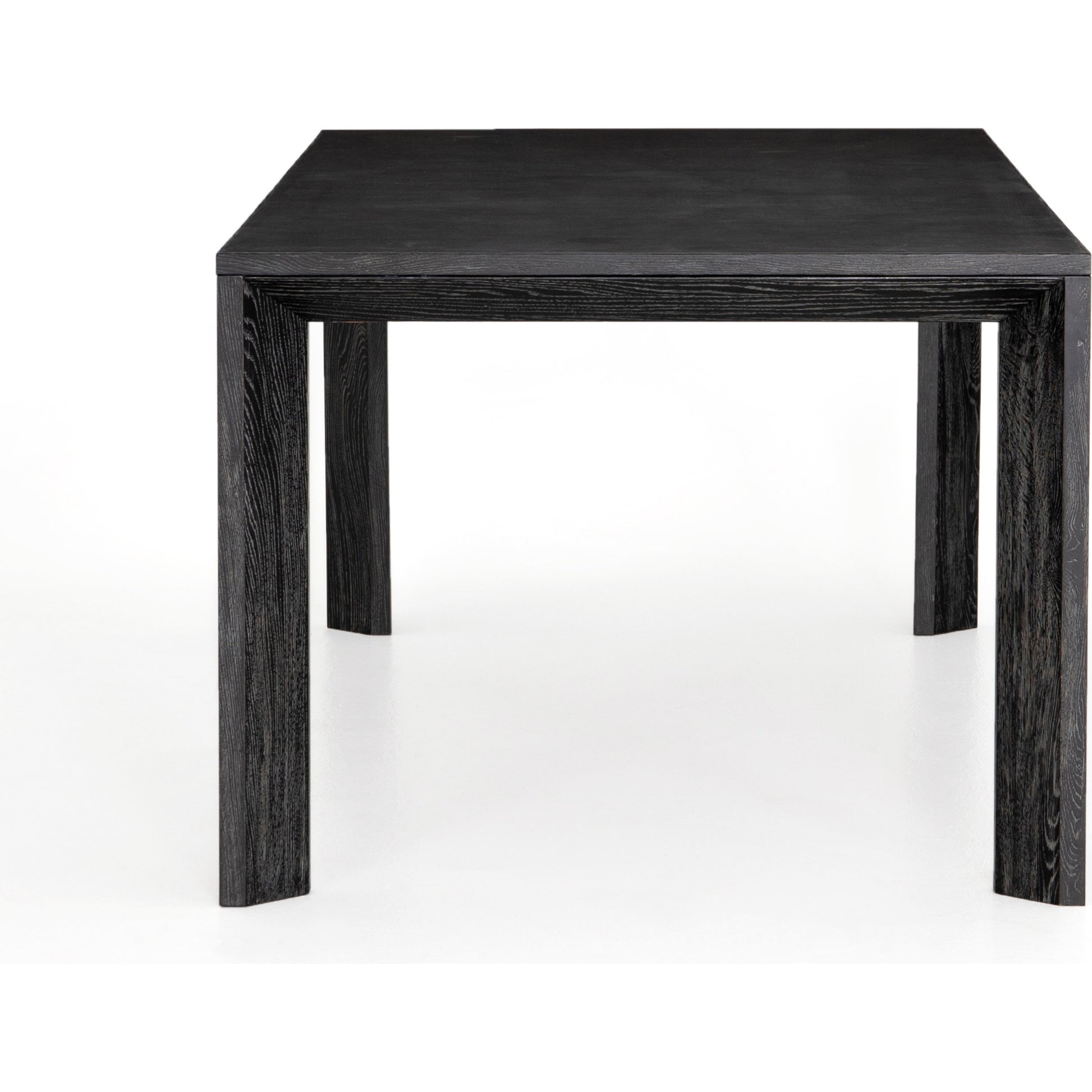 Conner Dining Table by Four Hands in washed black, bluestone. Made from bluestone, solid oak in a modern style.