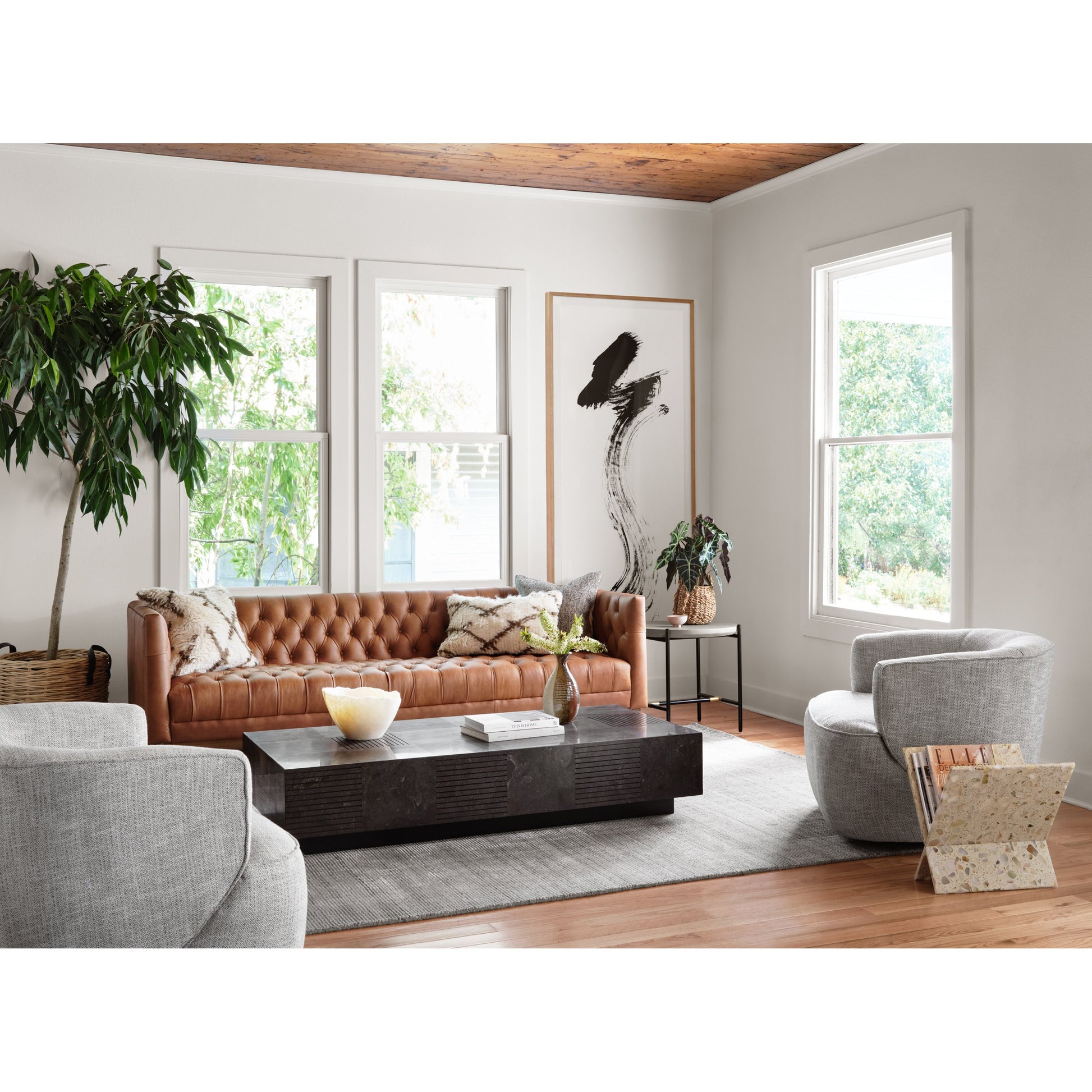 Masera Rectangular Coffee Table by Four Hands. Made from unique in a modern style.
