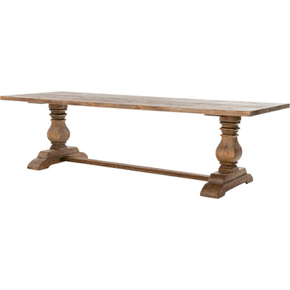 Durham Dining Table by Four Hands in bleached oak and waxed bleached fir, bleached oak. Made from solid reclaimed pine, solid pine in a cottage & farmhouse style.