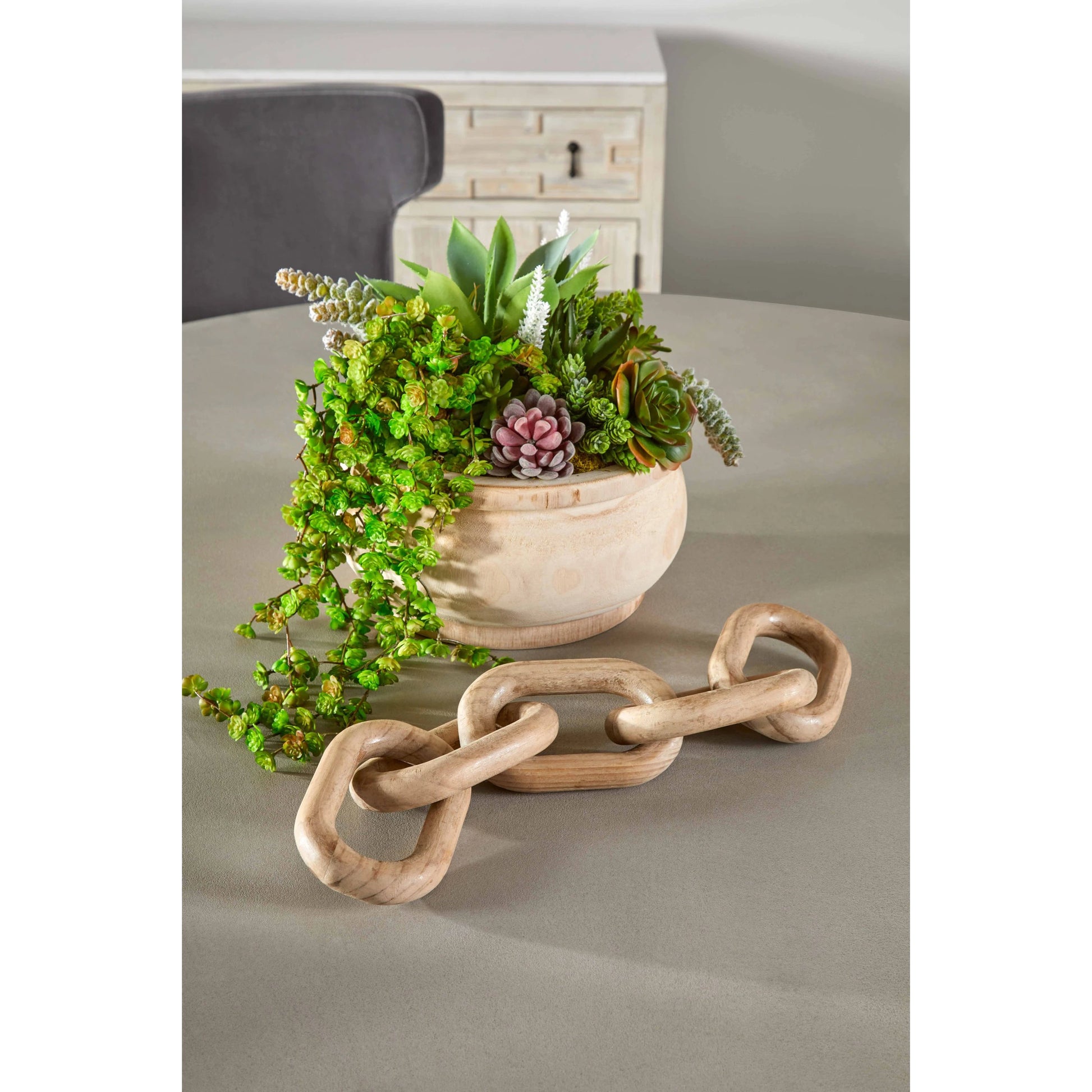 Cinq Wood Link by Essentials For Living. Made from solid reclaimed pine wood in a modern style.