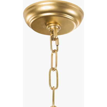 Clarion Ceiling Light - 22216 by Surya in gold, metallic silver, translucent and gold. Made from metal in a transitional style.