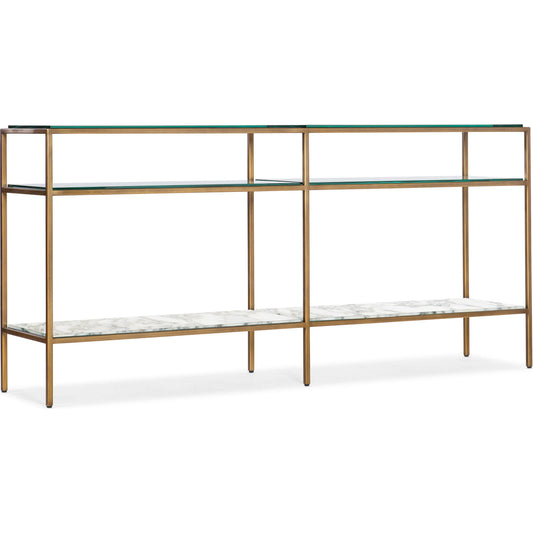 Cashel Console Table by Hooker Furniture in gold. Made from unique in a modern style.