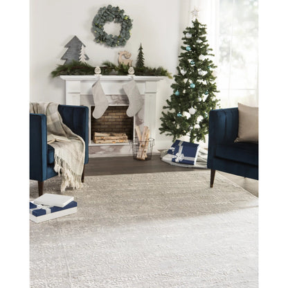 Cirque CIQ07 Rug by Jaipur Living in gray. Made from viscose, polyester in a unique style.