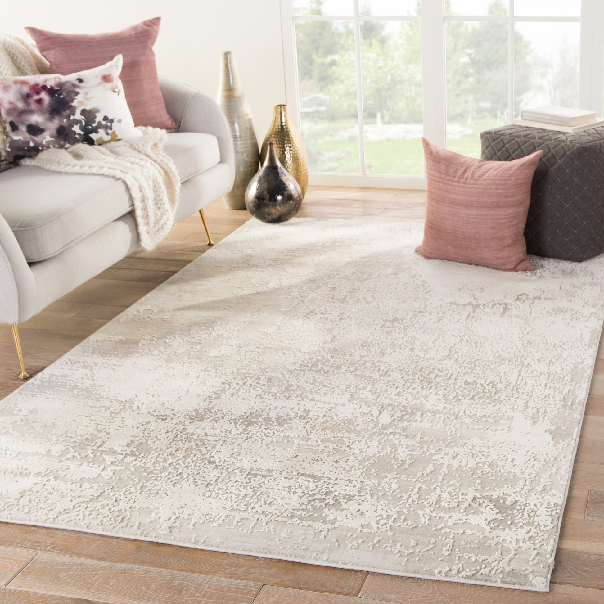 Brixt Rug by Jaipur Living in gray, ivory. Made from unique in a unique style.