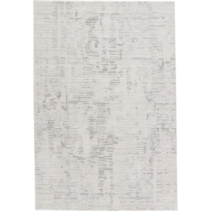 Jovie Rug by Jaipur Living in ivory, gray. Made from 55% viscose, 45% shrink polyester in a unique style.