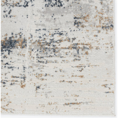 Gesine Rug by Jaipur Living in light gray, gold. Made from 65% shrink polyester, 35% viscose in a unique style.