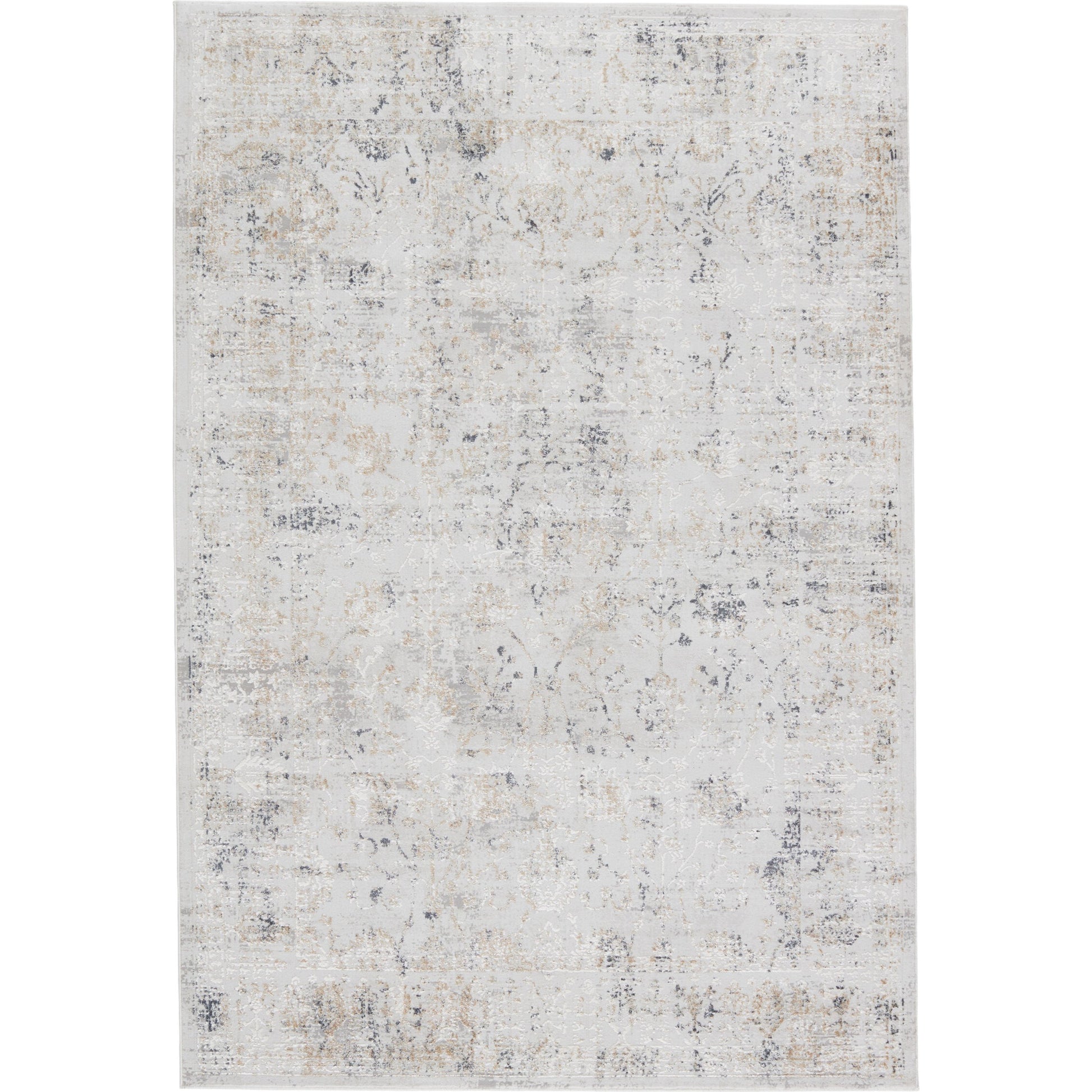 Vida Rug by Jaipur Living in light gray, gold. Made from unique in a unique style.