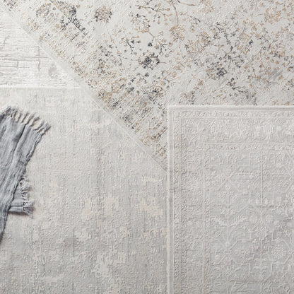 Cirque CIQ43 Rug by Jaipur Living in light gray, gold. Made from unique in a unique style.
