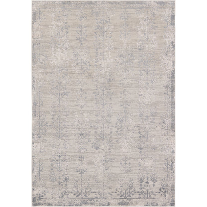 Cirque Fortier CIQ47 Rug by Jaipur Living in silver, slate. Made from 50% polyester, 50% viscose in a unique style.