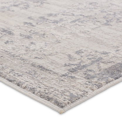 Cirque Fortier CIQ47 Rug by Jaipur Living in silver, slate. Made from 50% polyester, 50% viscose in a unique style.
