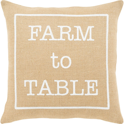 Circa Pillow - 33539 by Surya. Made from 100% jute in a cottage & farmhouse style.