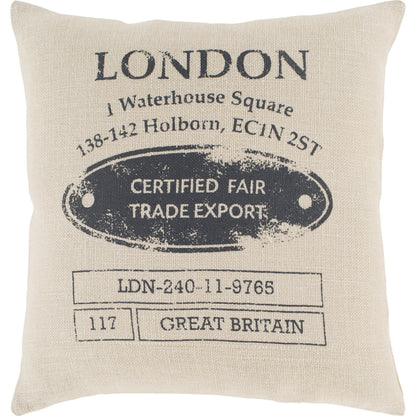 Circa Pillow - 16997 by Surya in cream, charcoal. Made from 100% jute in a eclectic & global style.