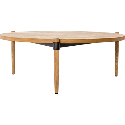Holmes Coffee Table by Four Hands in smoked drift oak. Made from oak veneer, solid oak, iron in a modern style.