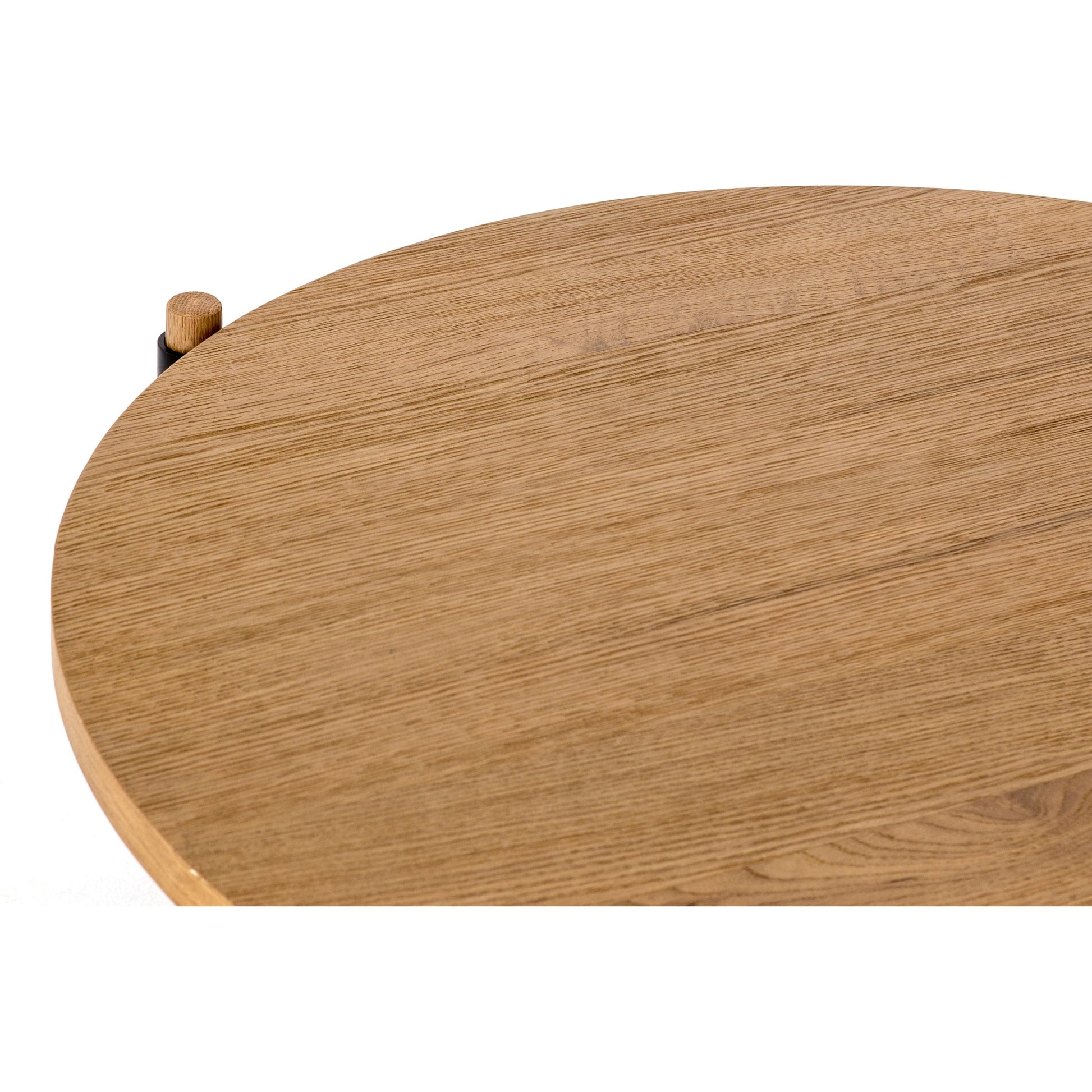 Holmes Coffee Table by Four Hands in smoked drift oak. Made from oak veneer, solid oak, iron in a modern style.