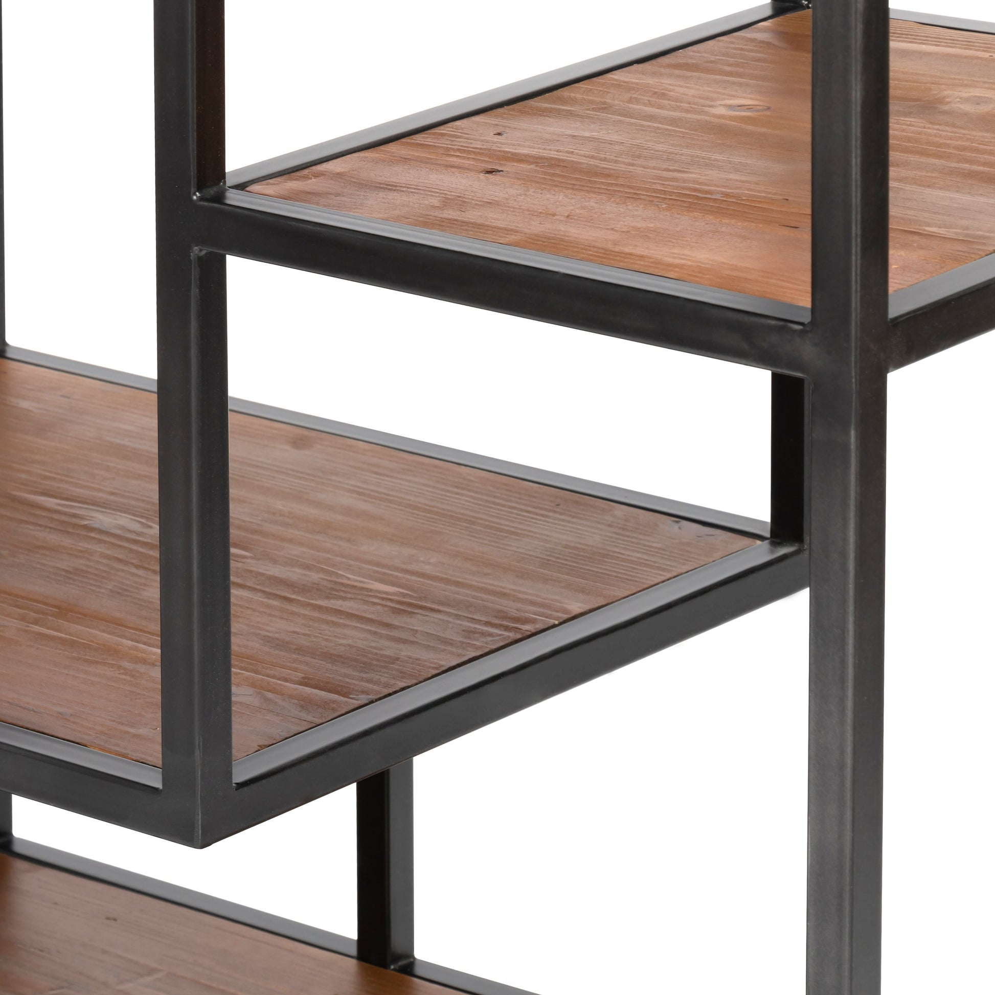 Helena Bookcase by Four Hands in antique brass, clear glass. Made from iron, tempered glass in a cottage & farmhouse style.