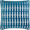 Light Grey, Marine Blue, Azure, Pewter, Beetle Blue / Down Feather / 18" x 18"