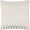 Light Silver, Off-White / Down Feather / 18" x 18"